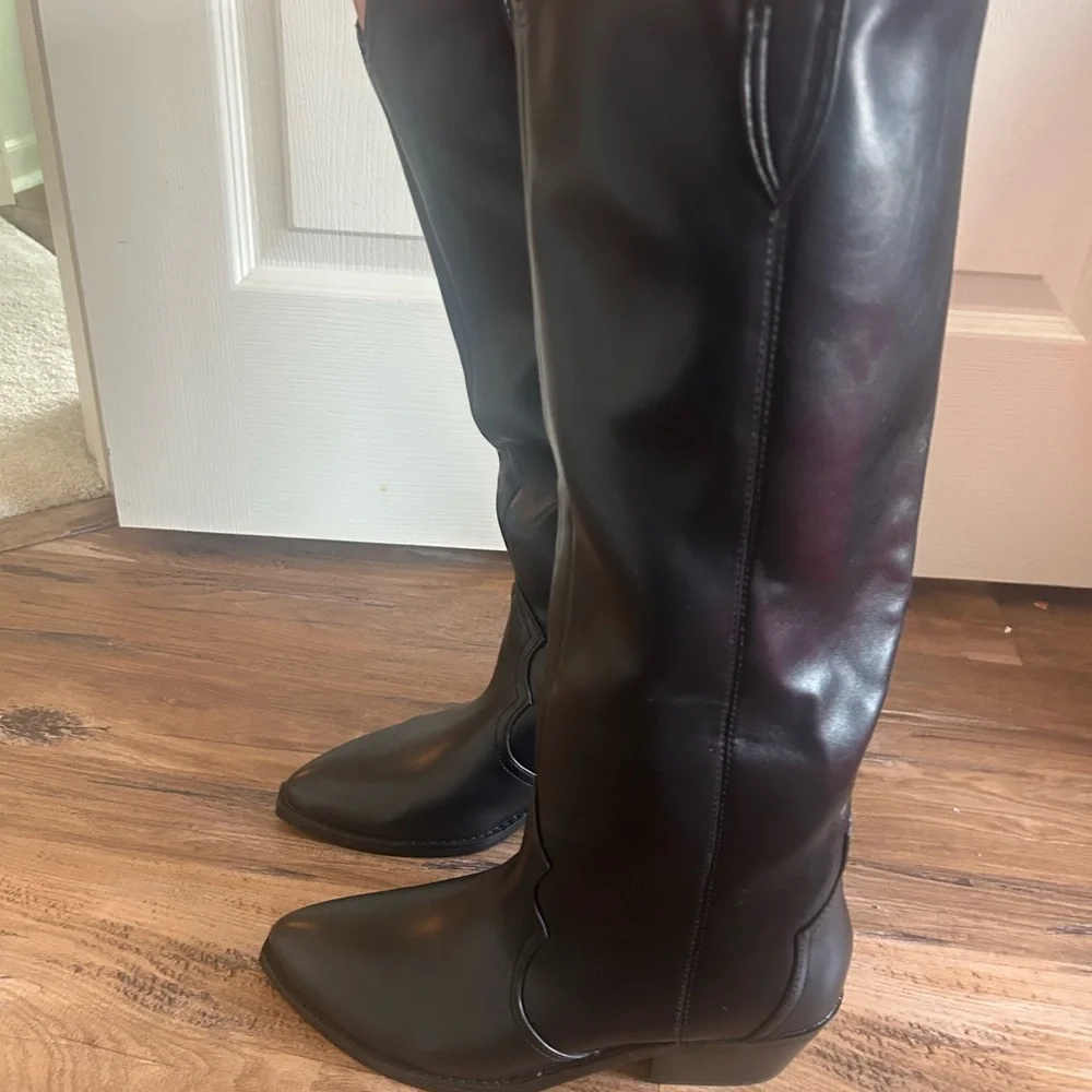 Dolce Vita Black Over-the-Knee Pointed Toe Boots